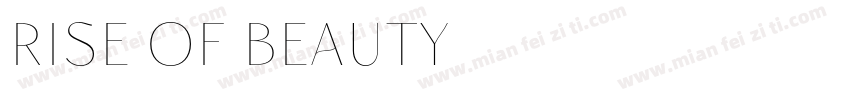 Rise of Beauty字体转换